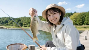 筑波流源湖の釣り堀は初心者でも楽しめる？｜600席の巨大管理釣り場を徹底解説のアイキャッチ画像
