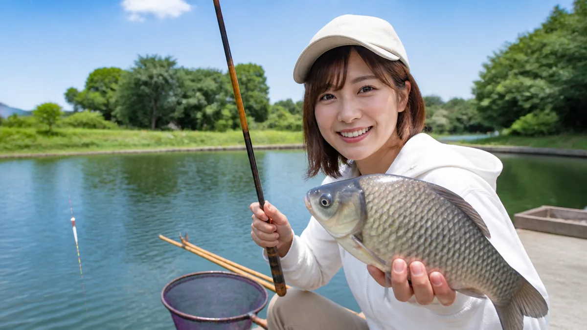 三楽園のへら釣りに必要な道具と仕掛け|竿の尺数で釣果が変わるの解説画像