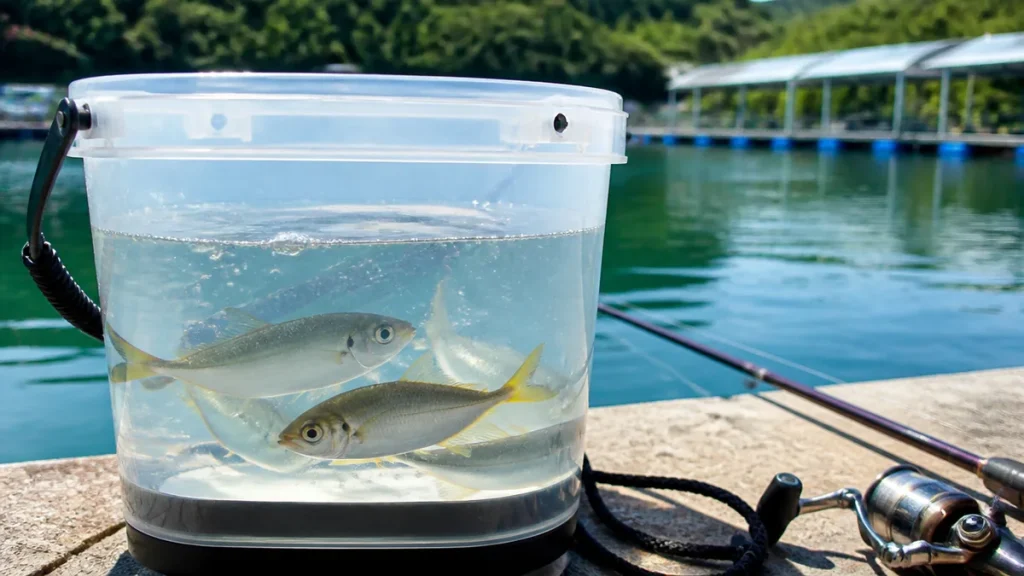 アジ活かしバケツで釣果が3倍変わる？｜正しい選び方・使い方を完全解説のアイキャッチ画像