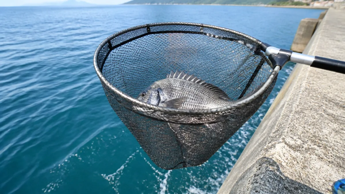 落としタモは堤防釣りの必需品｜使い方・選び方・おすすめ4製品を徹底比較のアイキャッチ画像