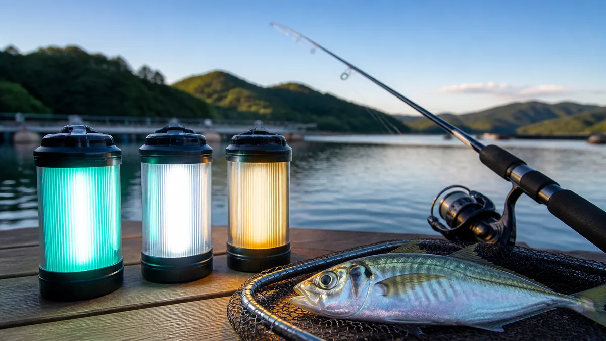 アジング集魚灯は色と明るさで選ぶ｜青緑・白・電球色の使い分けの解説画像