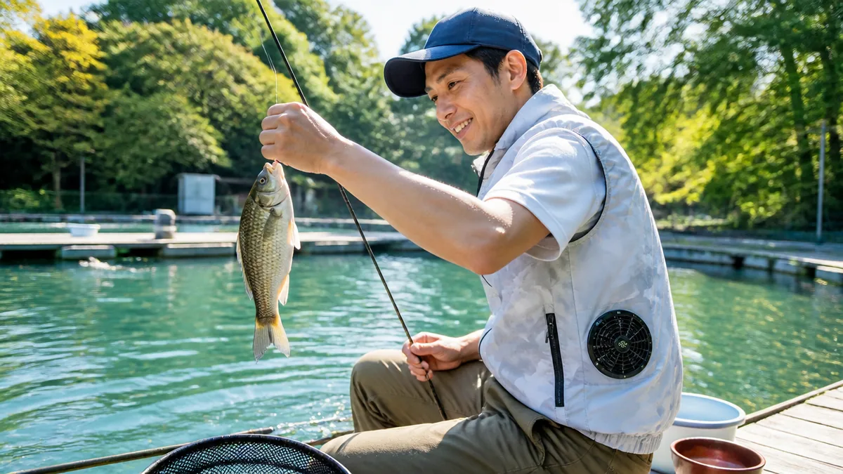釣り空調服のおすすめはベスト型？｜3タイプ比較と1万円から始める選び方ガイドのアイキャッチ画像