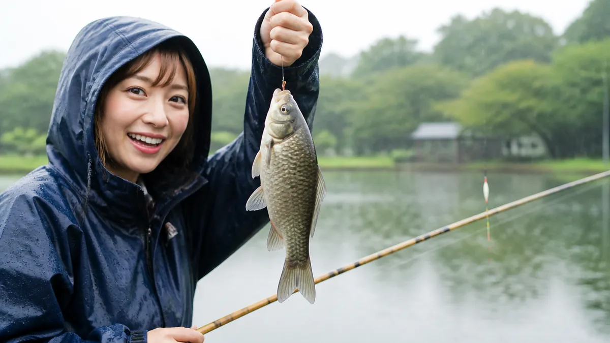 雨の日の釣りで魚がよく釣れる5つの理由｜晴れより有利なワケの解説画像