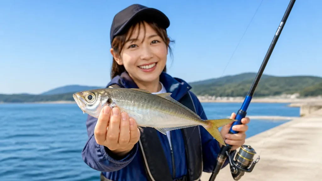 遠投サビキは沖の良型アジが狙える｜仕掛けの組み方とキャストのコツを初心者向けに徹底解説のアイキャッチ画像