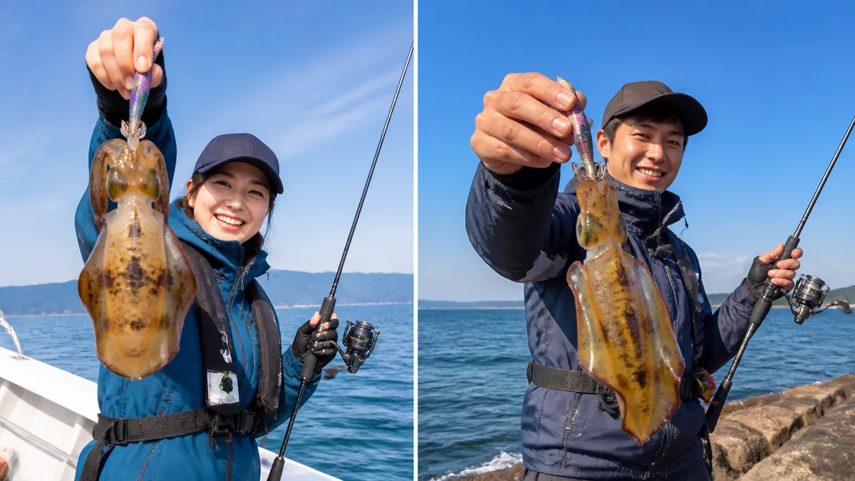 どっちが釣れる?シーズンと釣果の傾向を比較の解説画像