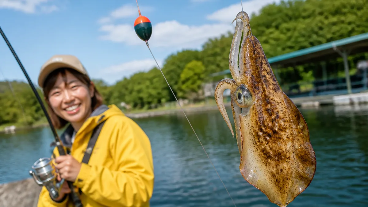 アオリイカウキ釣りはどんな釣り?エギングと何が違うのかの解説画像