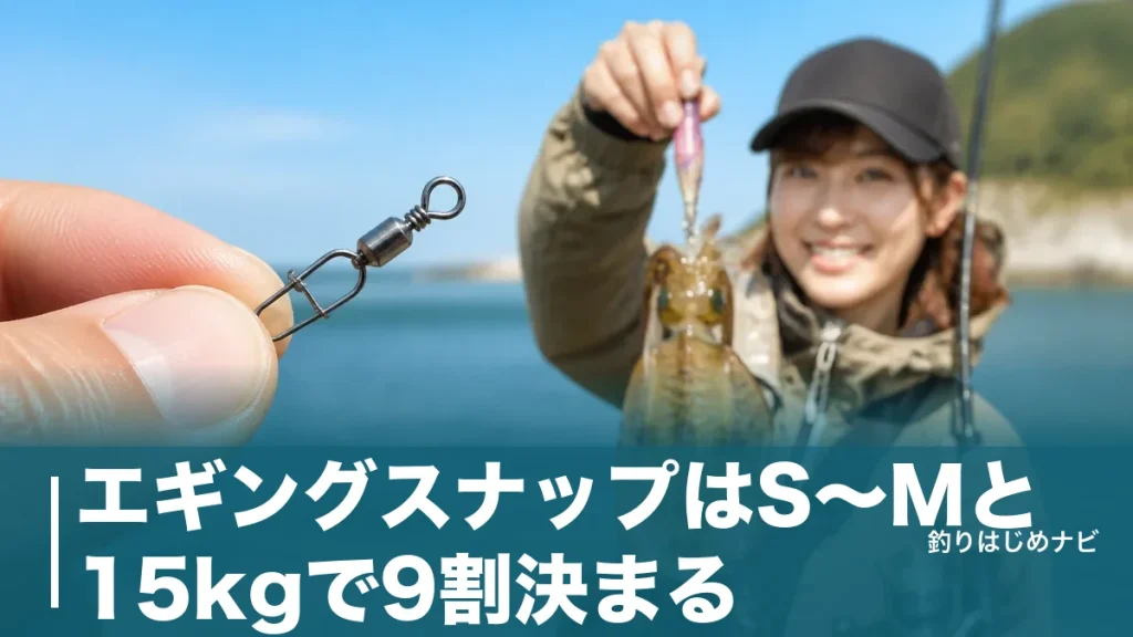 エギングスナップはS〜Mと15kgで9割決まる｜選び方と初心者おすすめ5製品ガイドのアイキャッチ画像