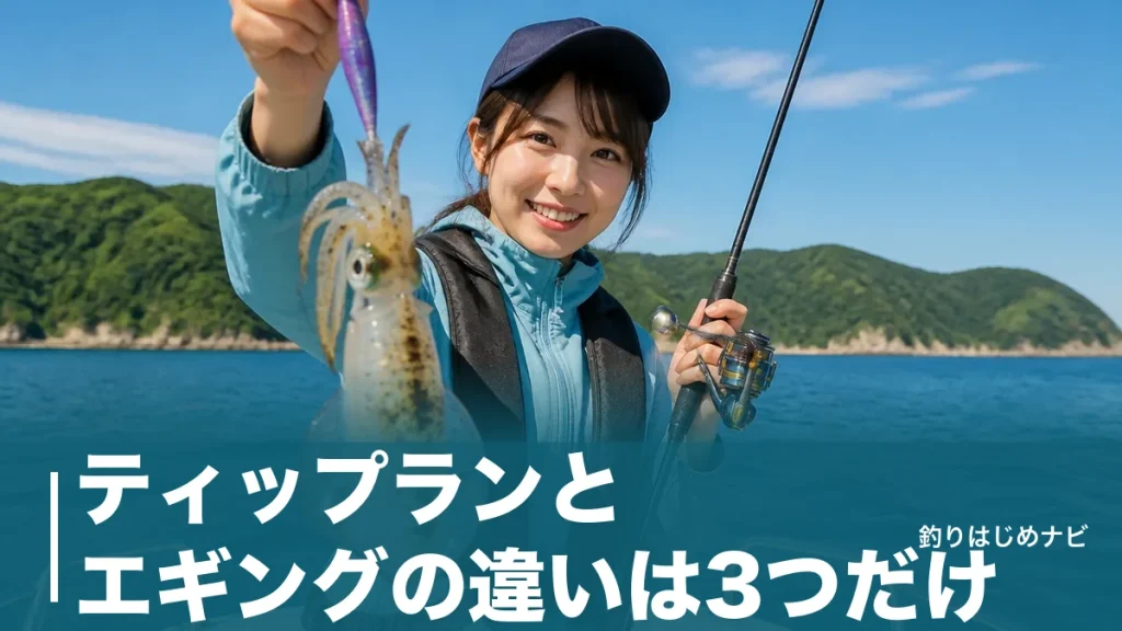 ティップランとエギングの違いは3つだけ｜初心者はどっちから始めるべきか徹底比較のアイキャッチ画像