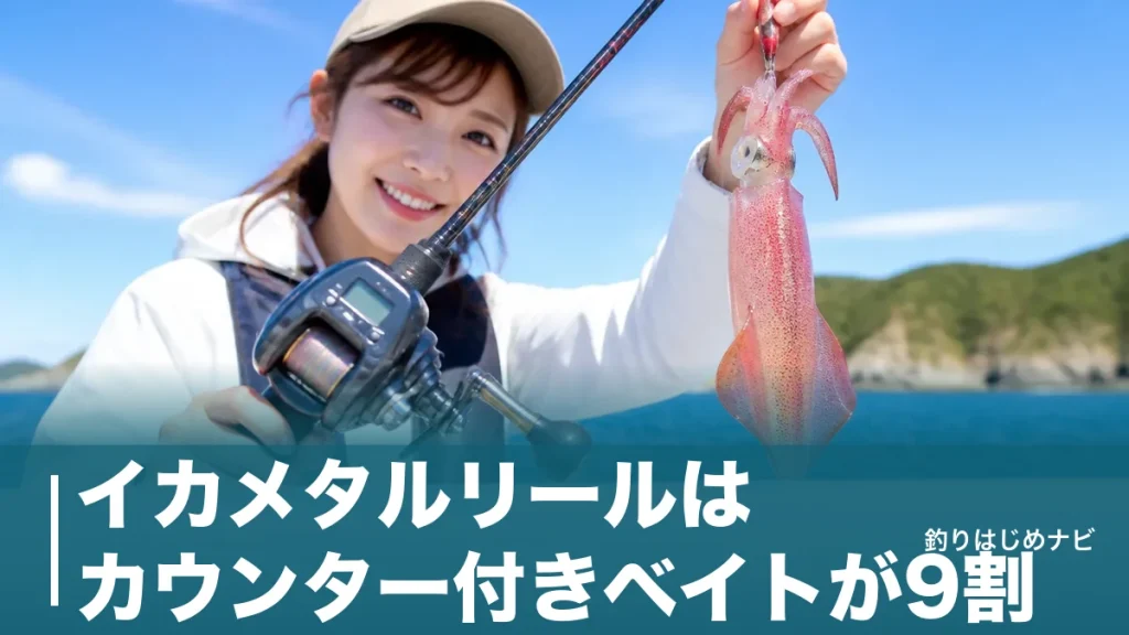 イカメタルリールはカウンター付きベイトが9割｜1万円台から選ぶ失敗しない5機種のアイキャッチ画像