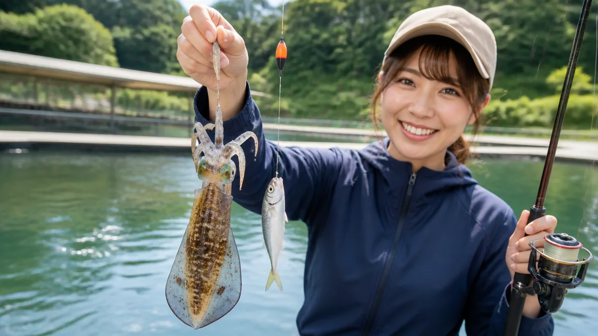 イカの泳がせ釣り仕掛けは「跳ね上げ式・遊動式・ヤエン」の3方式で決まるの解説画像