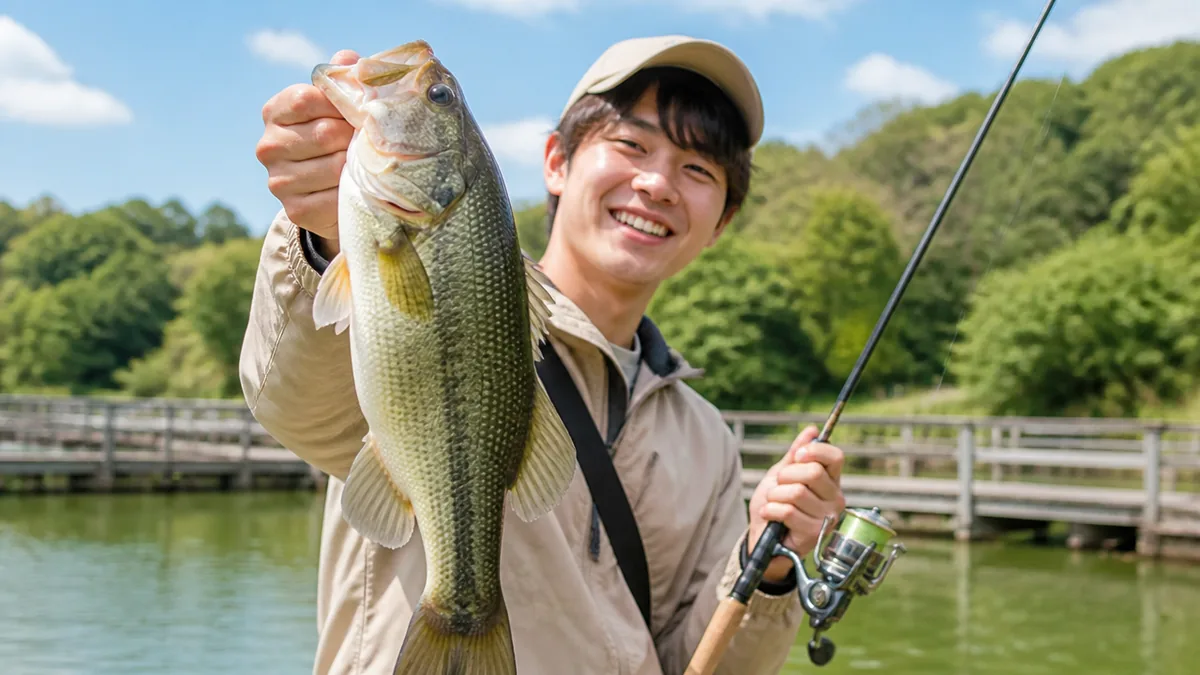バス釣り初心者が最初の1匹を釣る7ステップ｜道具・ルアー3種・ルールを完全ガイドのアイキャッチ画像