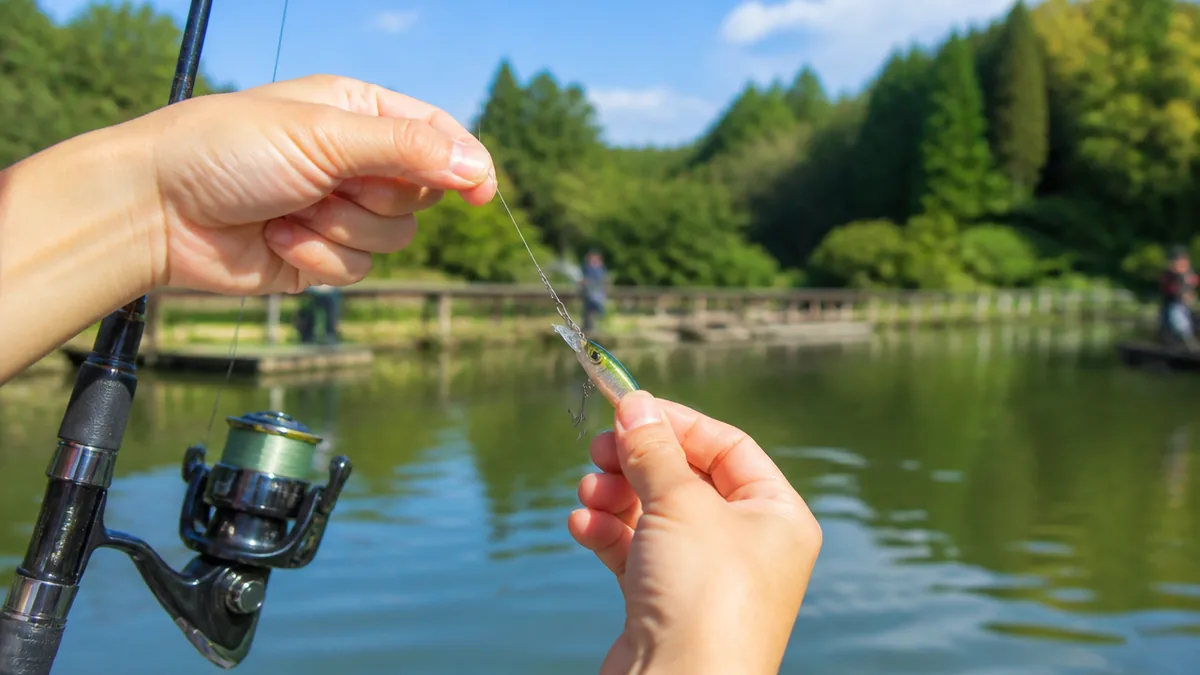 ラインとリーダーの号数で、釣れる数が変わるの解説画像