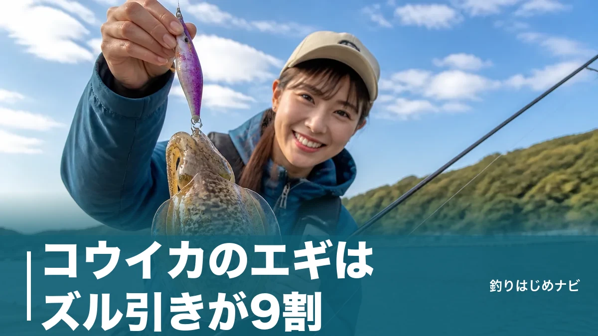 コウイカのエギはズル引きが9割｜底を這わせて釣る号数・カラー・誘い方の全知識のアイキャッチ画像