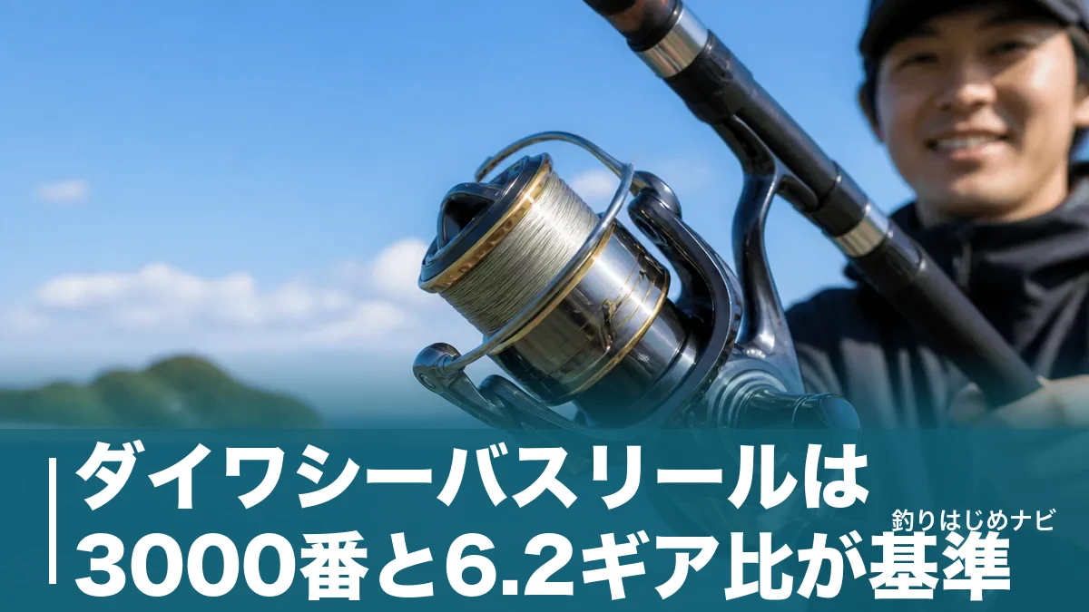 ダイワシーバスリールは3000番と6.2ギア比が基準｜7モデルを価格・自重で徹底比較のアイキャッチ画像