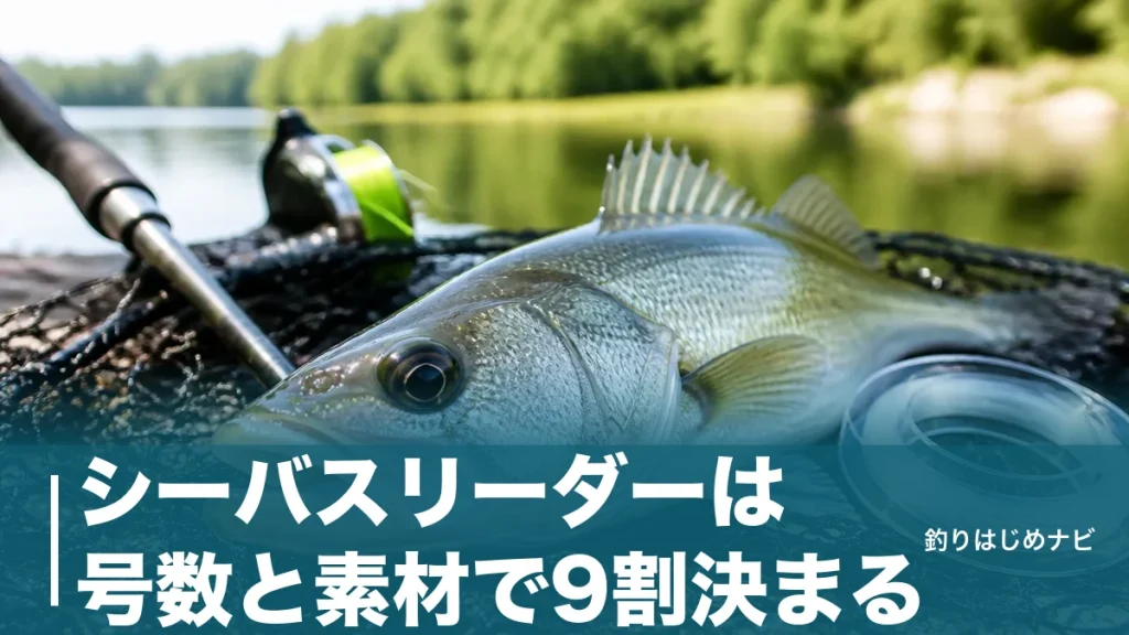 シーバスリーダーは号数と素材で9割決まる｜おすすめ7製品と失敗しない選び方のアイキャッチ画像