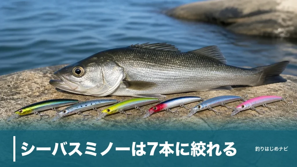 シーバスミノーは7本に絞れる｜レンジ別の使い分けと実売2,000円台の定番を徹底比較のアイキャッチ画像
