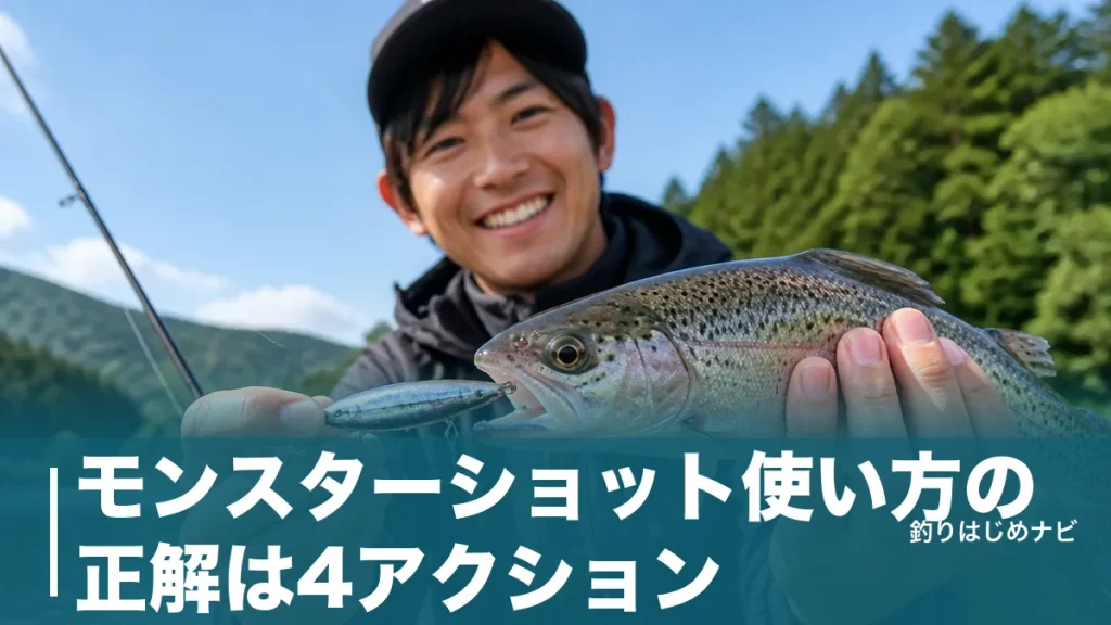 モンスターショット使い方の正解は4アクション｜6サイズの選び方と魚種別の誘い方のアイキャッチ画像